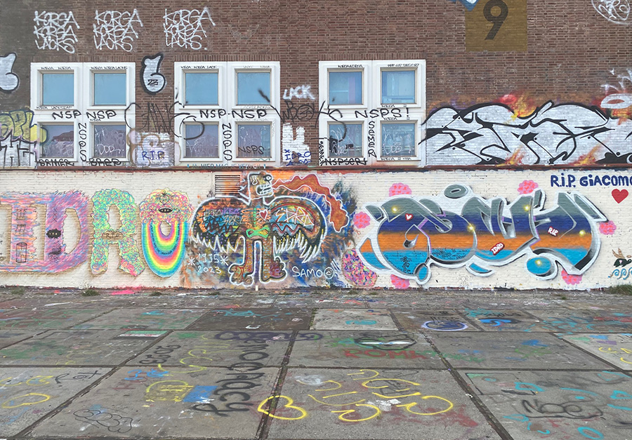 ndsm, graffiti, amsterdam